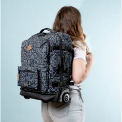 Valise Cabine 55cm Souple en Toile