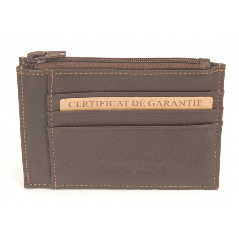 Porte-monnaie et carte Dorian cuir