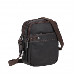 Petit sac traves Cuir Néro