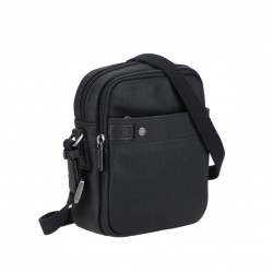 Petit sac traves Cuir Néro
