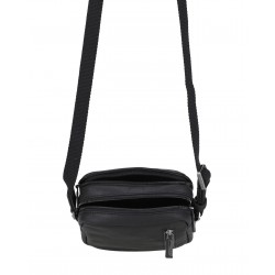 Petit sac traves Cuir Néro