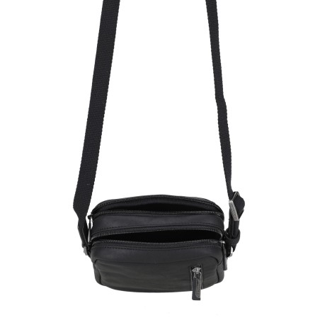 Petit sac traves Cuir Néro