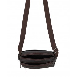 Grand sac traves Cuir Néro