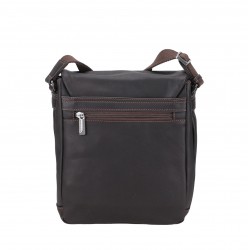 Sac travers à rabat Cuir Néro
