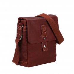 Sac travers à rabat Cuir Néro