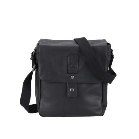 Sac travers à rabat Cuir Néro