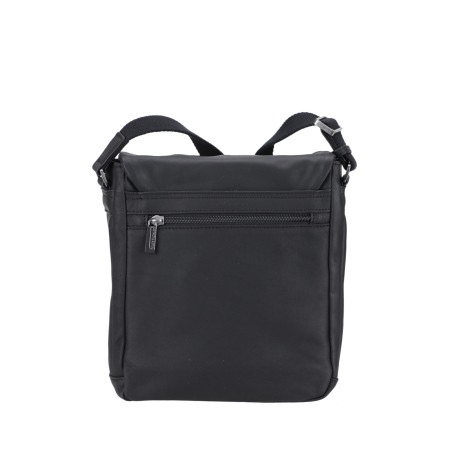 Sac travers à rabat Cuir Néro