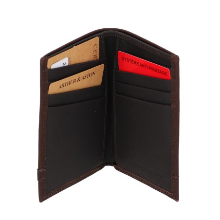 Porte-cartes Cuir Néro