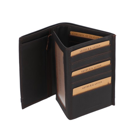 Portefeuille Cuir Néro