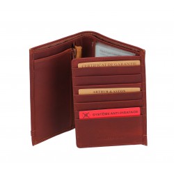 Portefeuille Cuir Néro