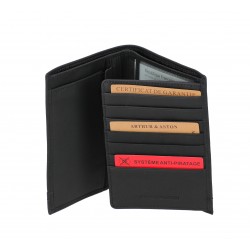 Portefeuille Cuir Néro