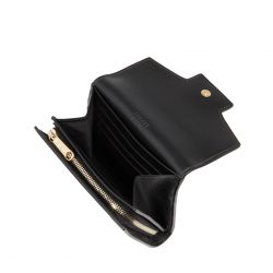 Portefeuille Compact Rabat Angèle en Cuir
