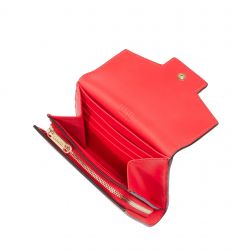 Portefeuille Compact Rabat Angèle en Cuir