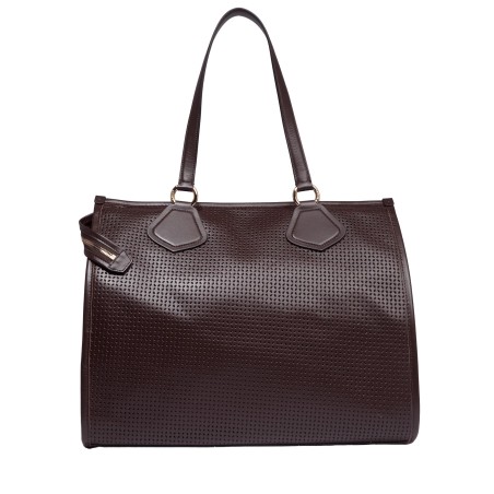 Sac Cabas L Suède Perforé - Lancel