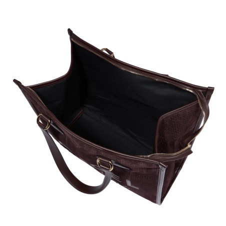 Sac Cabas L Suède Perforé - Lancel