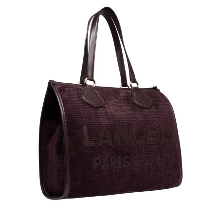 Sac Cabas L Suède Perforé - Lancel