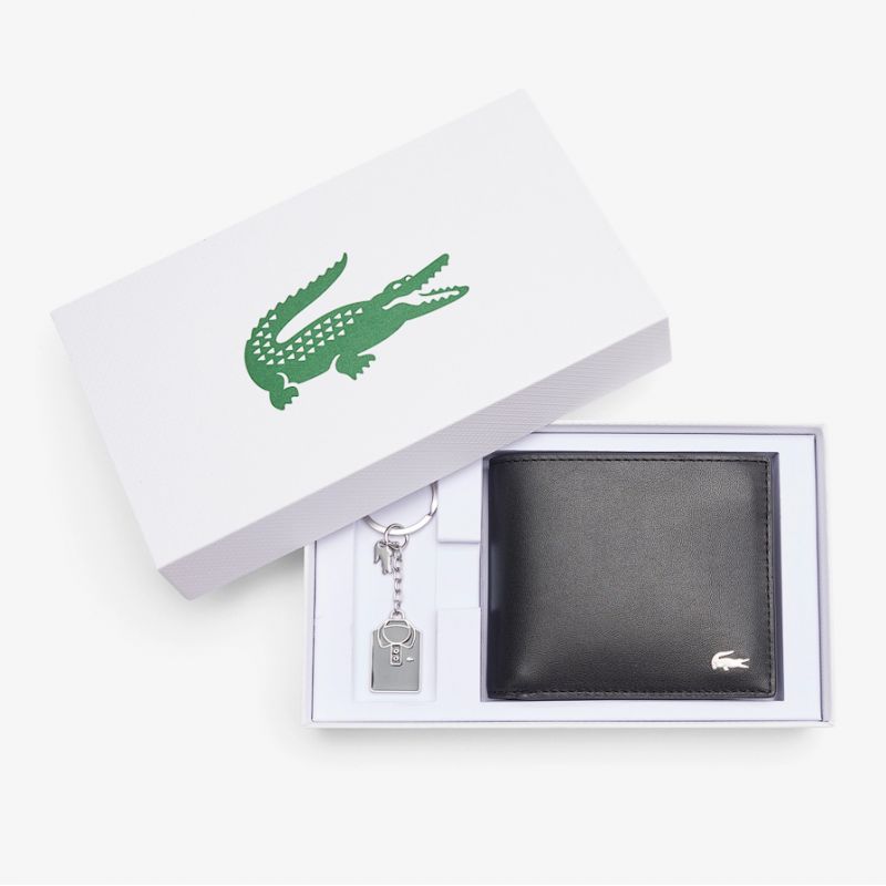 Coffret Portefeuille et Porte-clés Fitzgerald en Cuir Coffret Portefeuille et Porte-clés Fitzgerald en Cuir