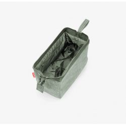 Trousse de Toilette TravelCosmetic Twist Sage en Toile 