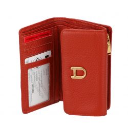 Portefeuille zippé cuir Camille