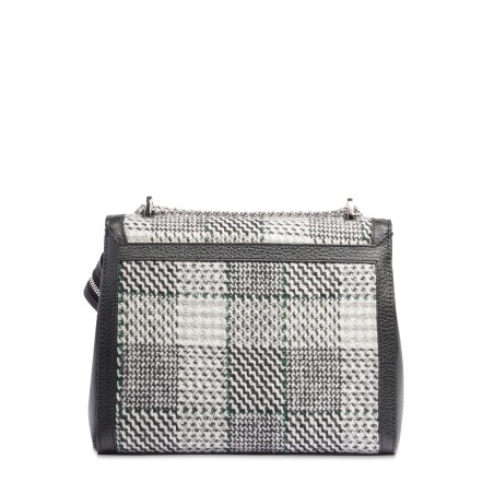Sac Bandoulière à Rabat M Ninon Tweed et Tartan