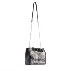 Sac Bandoulière à Rabat M Ninon Tweed et Tartan