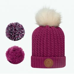 Bonnet 3 Pompons Royal Mojito Raspberry