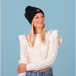 Bonnet 3 Pompons Irish Coffee