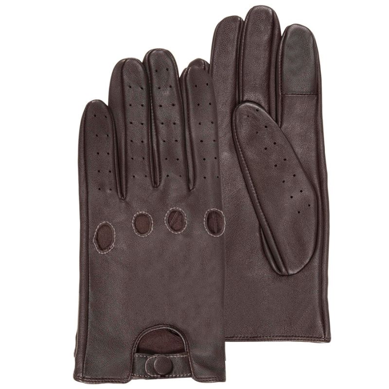 Gants de Conduite Homme Cuir d'Agneau Noir Gants de Conduite Homme Cuir d'Agneau Noir