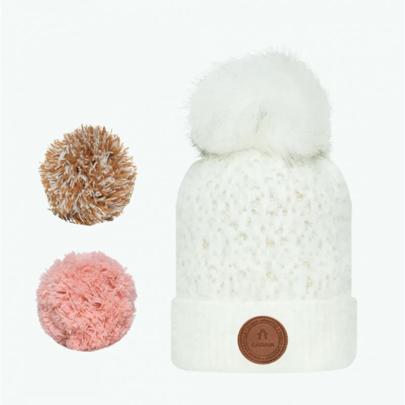 Bonnet 3 Pompons Angel Face Polaire Bonnet 3 Pompons Angel Face Polaire