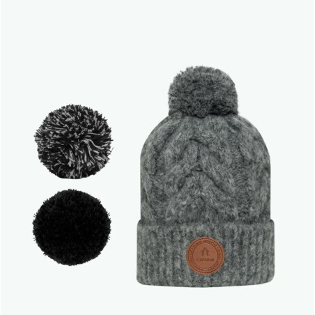 Bonnet 3 Pompons Prosecco Polaire