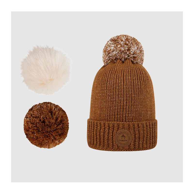 Bonnet 3 Pompons Irish Coffee Bonnet 3 Pompons Irish Coffee