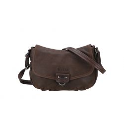 Petit Sac Bandoulière à Rabat Laura en Cuir