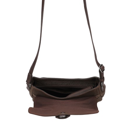 Grand Sac Bandoulière à Rabat Laura en Cuir