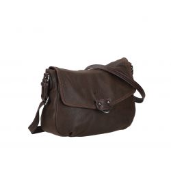 Grand Sac Bandoulière à Rabat Laura en Cuir