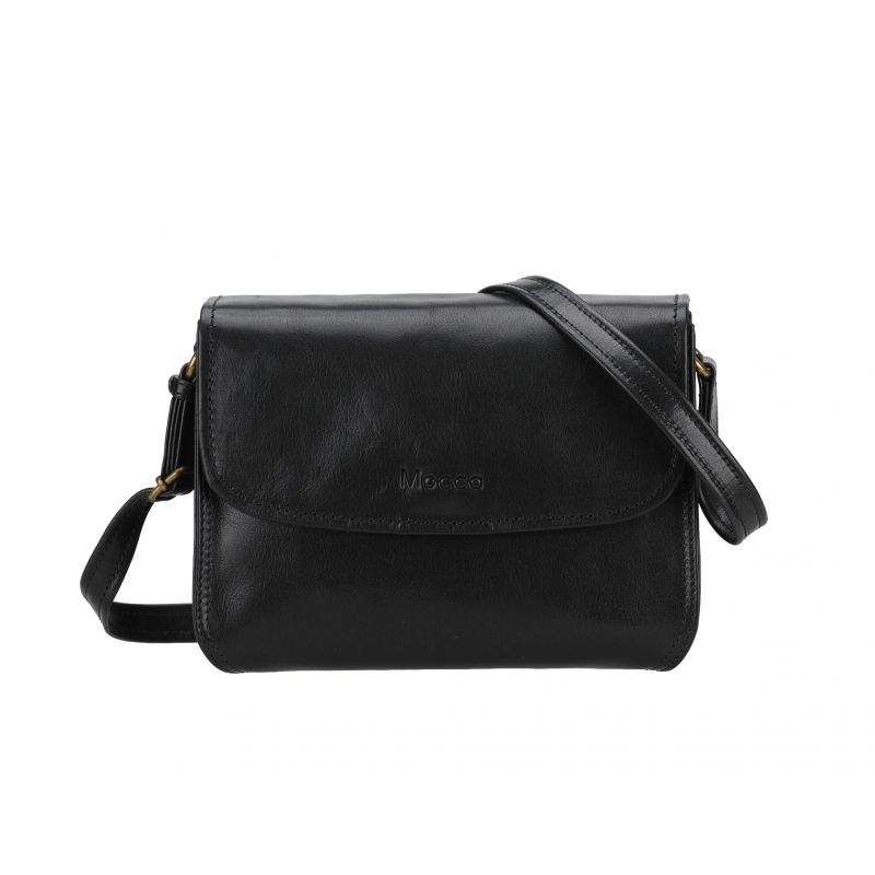 Sac Bandoulière à Rabat Léa en Cuir Sac Bandoulière à Rabat Léa en Cuir