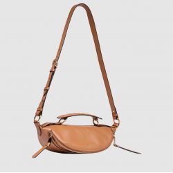 Sac Porté Croisé S Origami en Cuir