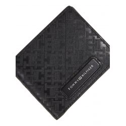 Portefeuille TH Monogram en Cuir