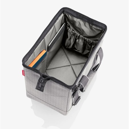 Sac de Voyage Allrounder M Herringbone Grey en Toile