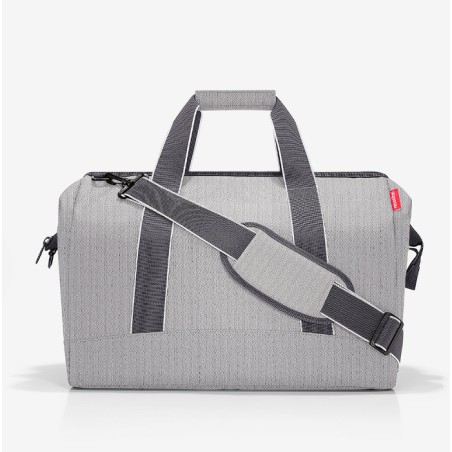 Sac de Voyage Allrounder L Herringbone Grey en Toile