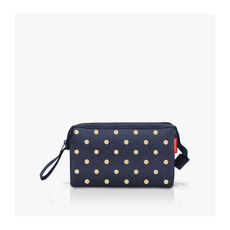 Trousse de Toilette TravelCosmetic Metallic Dots Blue en Toile Trousse de Toilette TravelCosmetic Metallic Dots Blue en Toile
