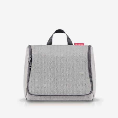 Trousse de Toilette Toiletbag XL Herringbone Grey en Toile 