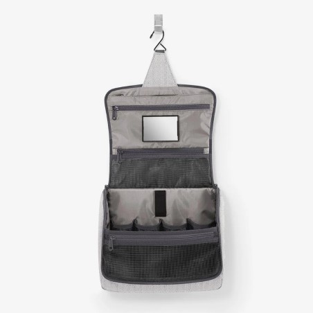Trousse de Toilette Toiletbag XL Herringbone Grey en Toile 