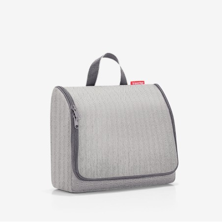 Trousse de Toilette Toiletbag XL Herringbone Grey en Toile 