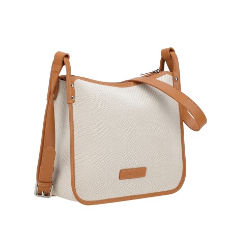 Sac Bandoulière Rose en Toile Grand Format