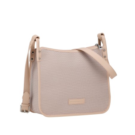Sac Bandoulière Rose en Toile Grand Format