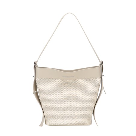 Sac seau porté épaule Agathe en Paille