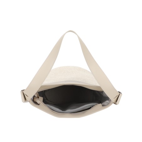 Sac seau porté épaule Agathe en Paille