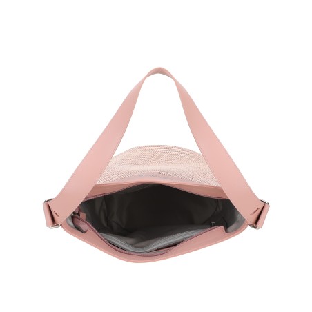 Sac seau porté épaule Agathe en Paille