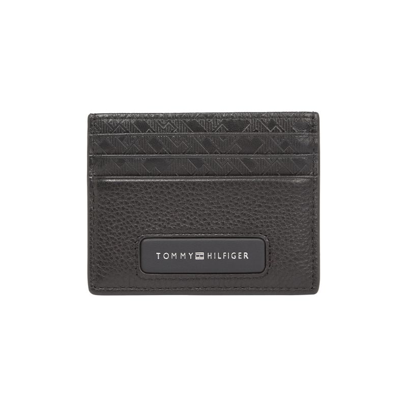 Porte-cartes TH Monogram en Cuir Porte-cartes TH Monogram en Cuir