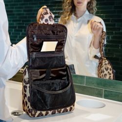 Trousse de Toilette Toiletbag Leo Macchiato en Toile - Reisenthel